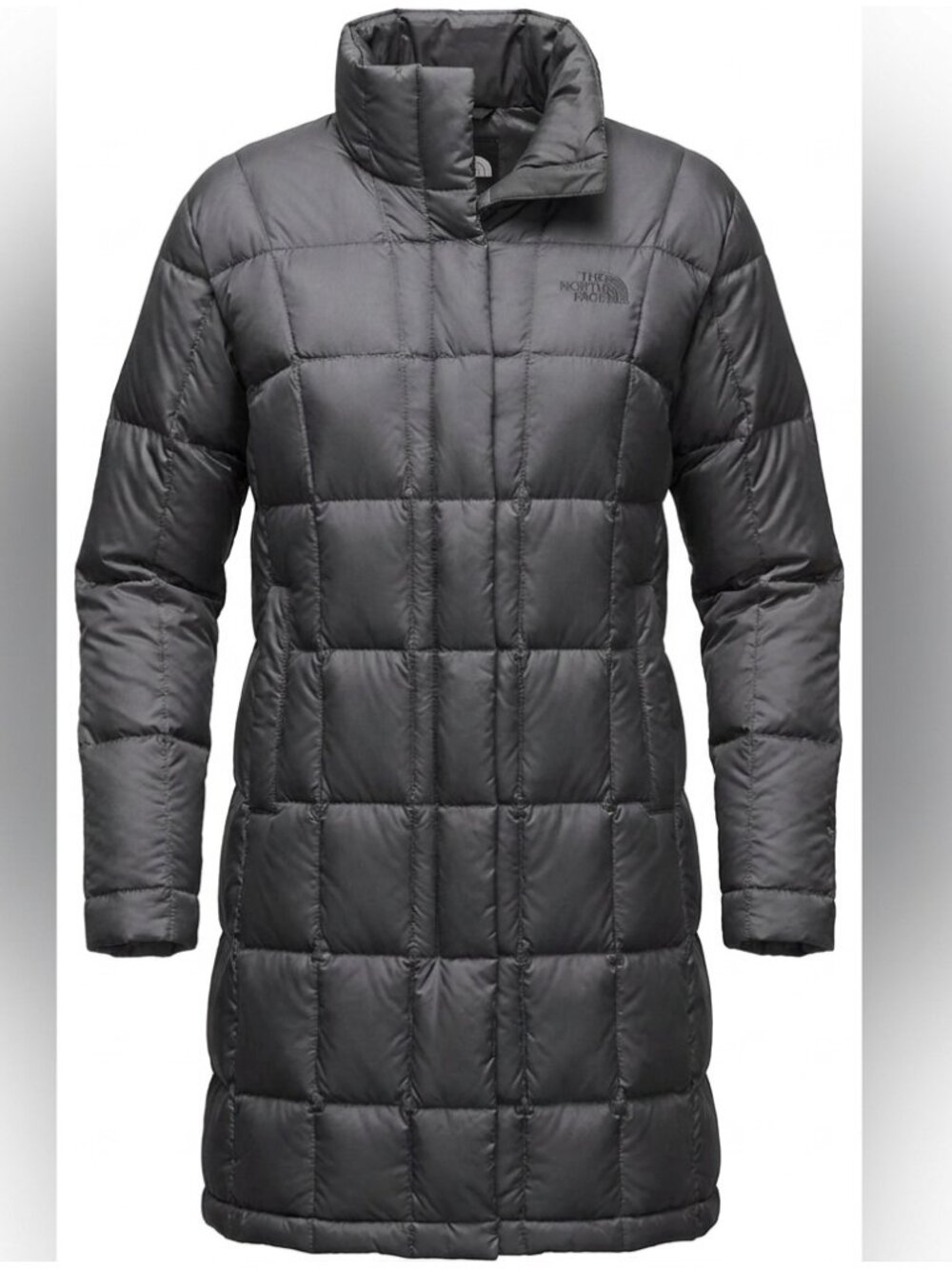 The North Face Miss Metro 600 Down Puffer Parka Coat Gray XS
